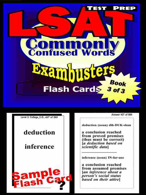 Title details for LSAT Test Prep Commonly Confused Words - Exambusters Flash Cards - Workbook 3 of 3 by LSAT Exambusters - Available